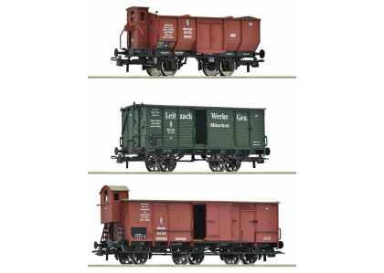 Set 3 vagoane marfa K.Bay.Sts.B.- H0 Roco 6600223